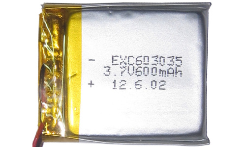 Polymer Li-ion Battery 600mAh
